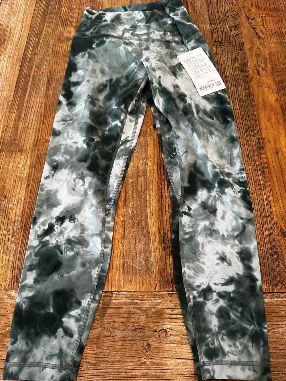 lululemon athletica Women's Tie-Dye Gray & Black Leggings